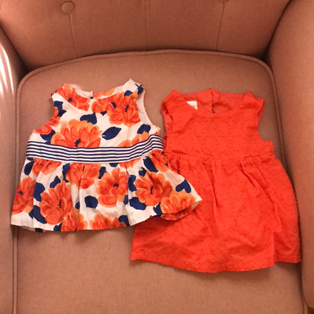 Baby girl tops, 6-12M